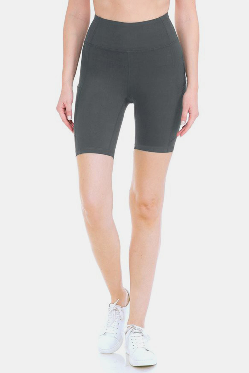 Leggings Depot Full Size High Waist Active Shorts - UrbanEthereal