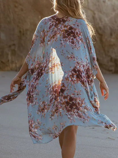 Printed Open Front Cover-Up - UrbanEthereal