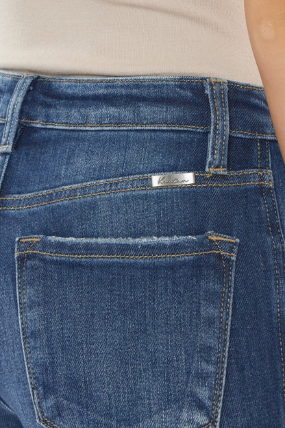 Kancan Raw Hem High Waist Cropped Jeans - UrbanEthereal