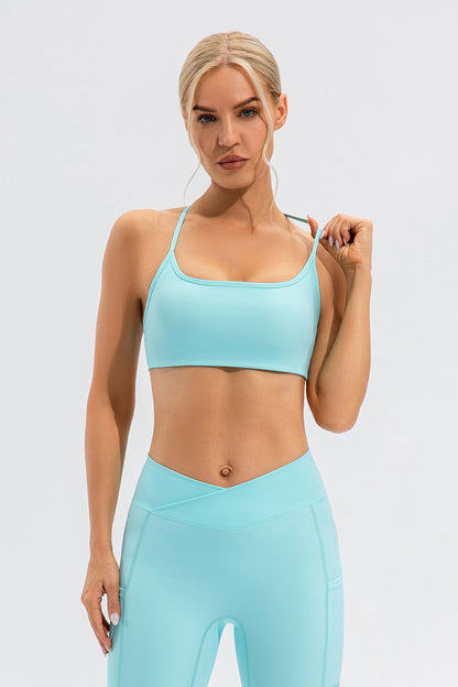 Crisscross Spaghetti Strap Active Cami