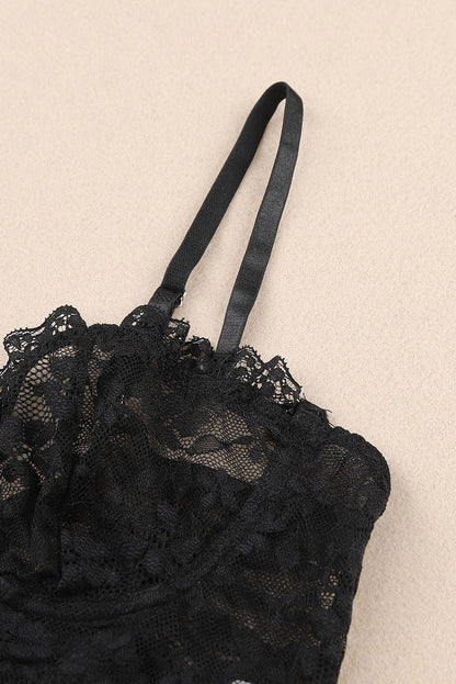 Lace-Up Lace Bralette - UrbanEthereal