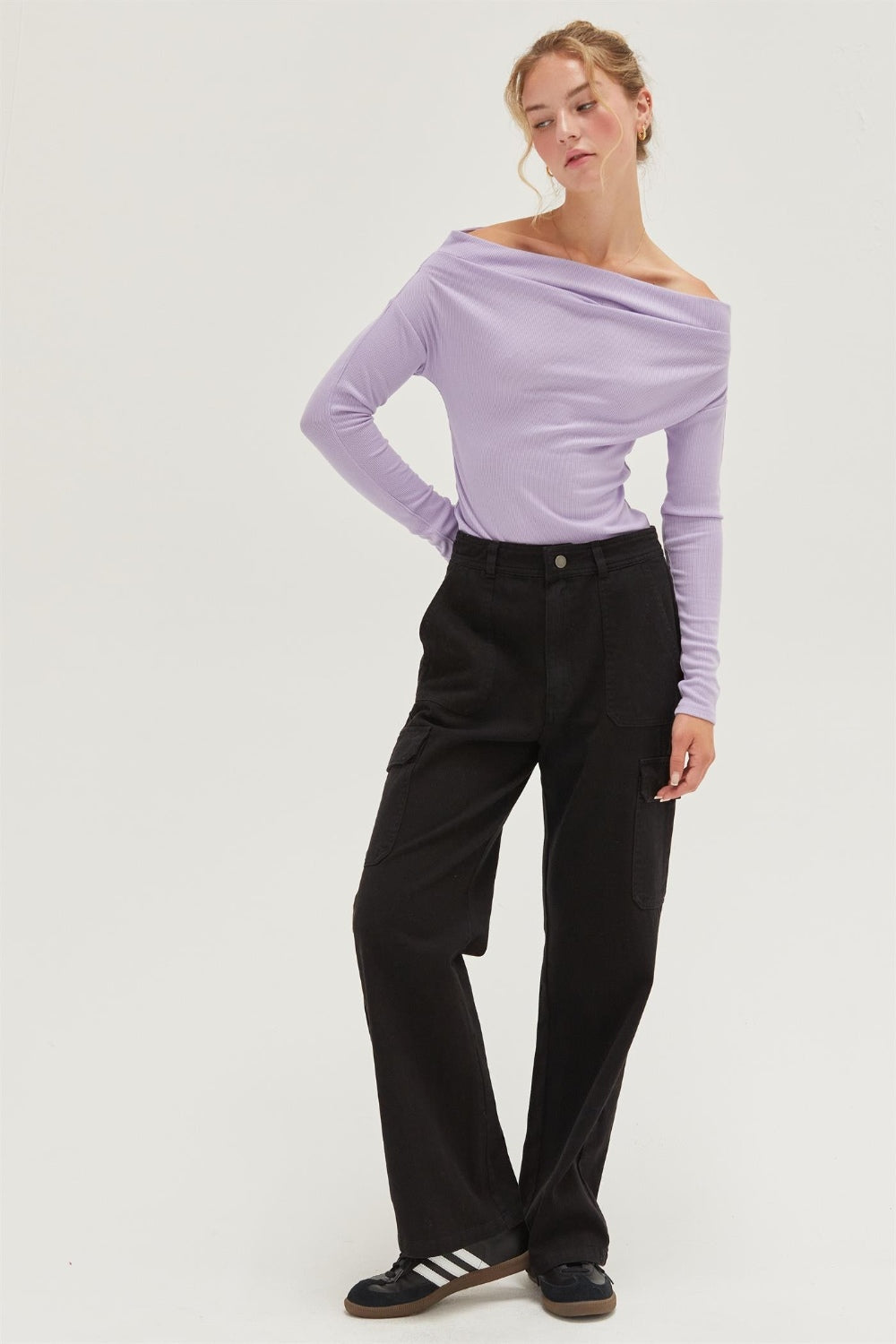 HYFVE Off Shoulder Ribbed Knit Top - UrbanEthereal