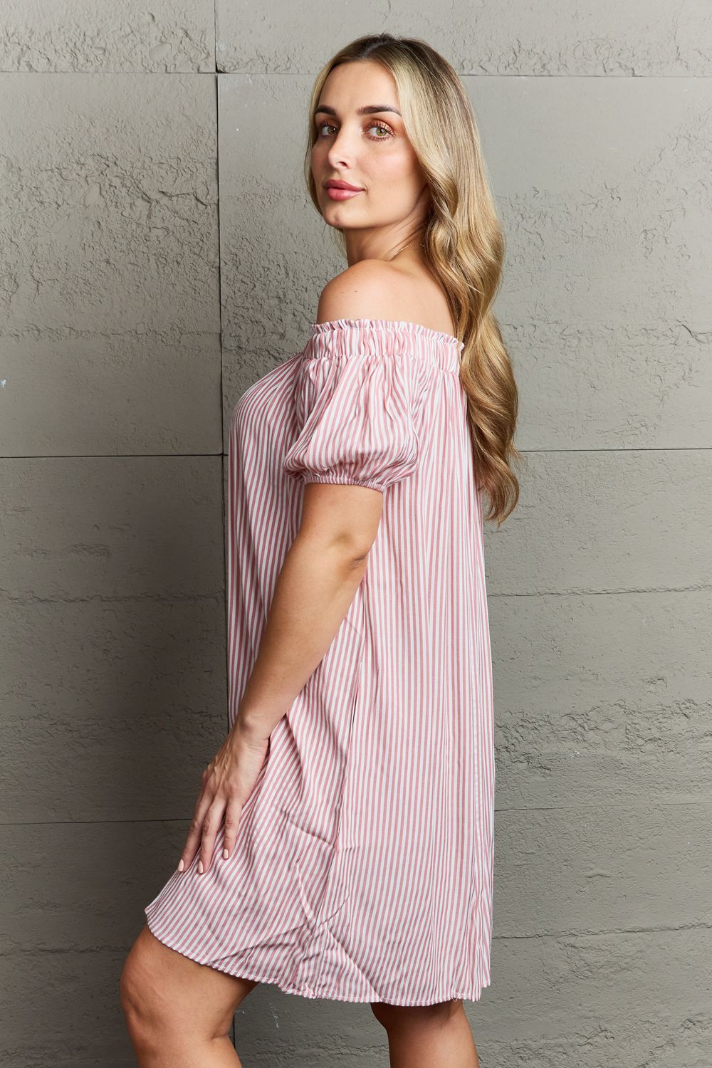 Ninexis Show Compassion Off The Shoulder Mini Dress - UrbanEthereal