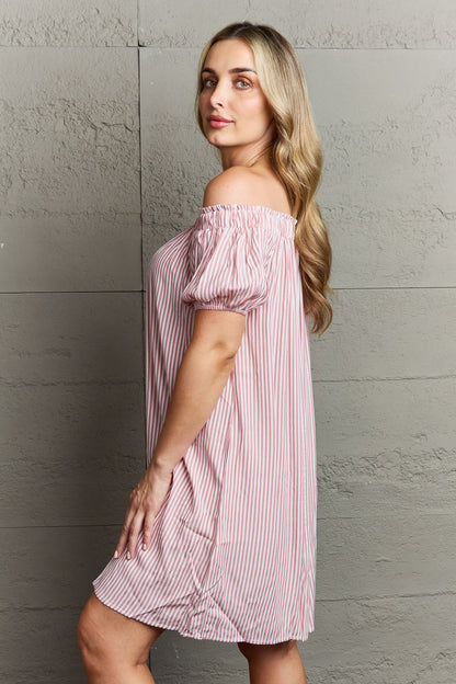 Ninexis Show Compassion Off The Shoulder Mini Dress - UrbanEthereal