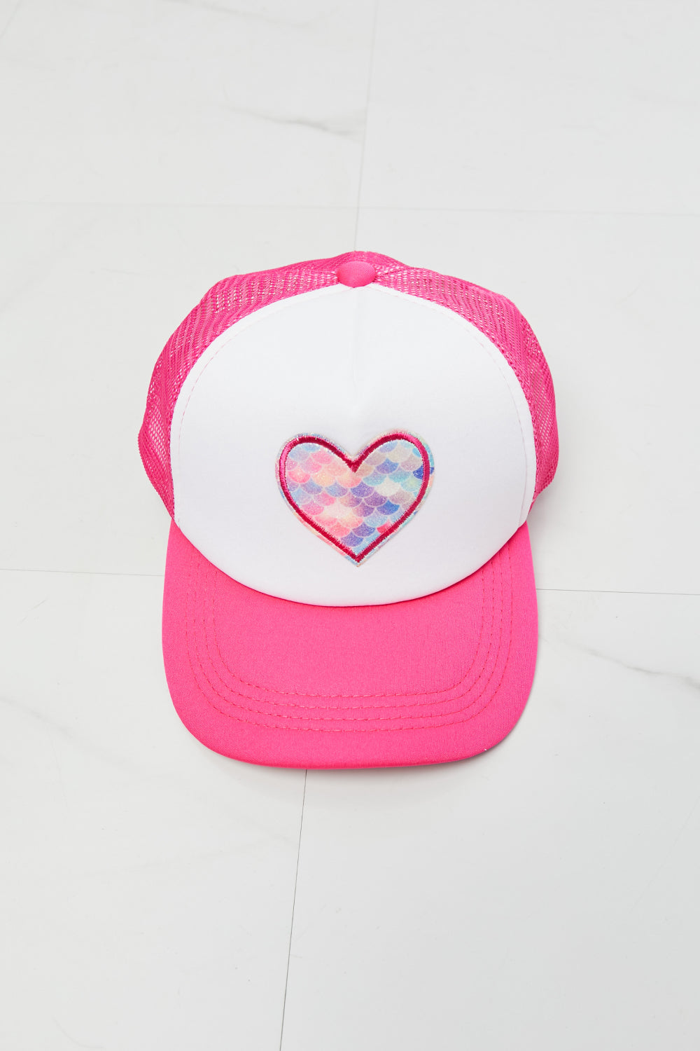 Fame Falling For You Trucker Hat in Pink - UrbanEthereal