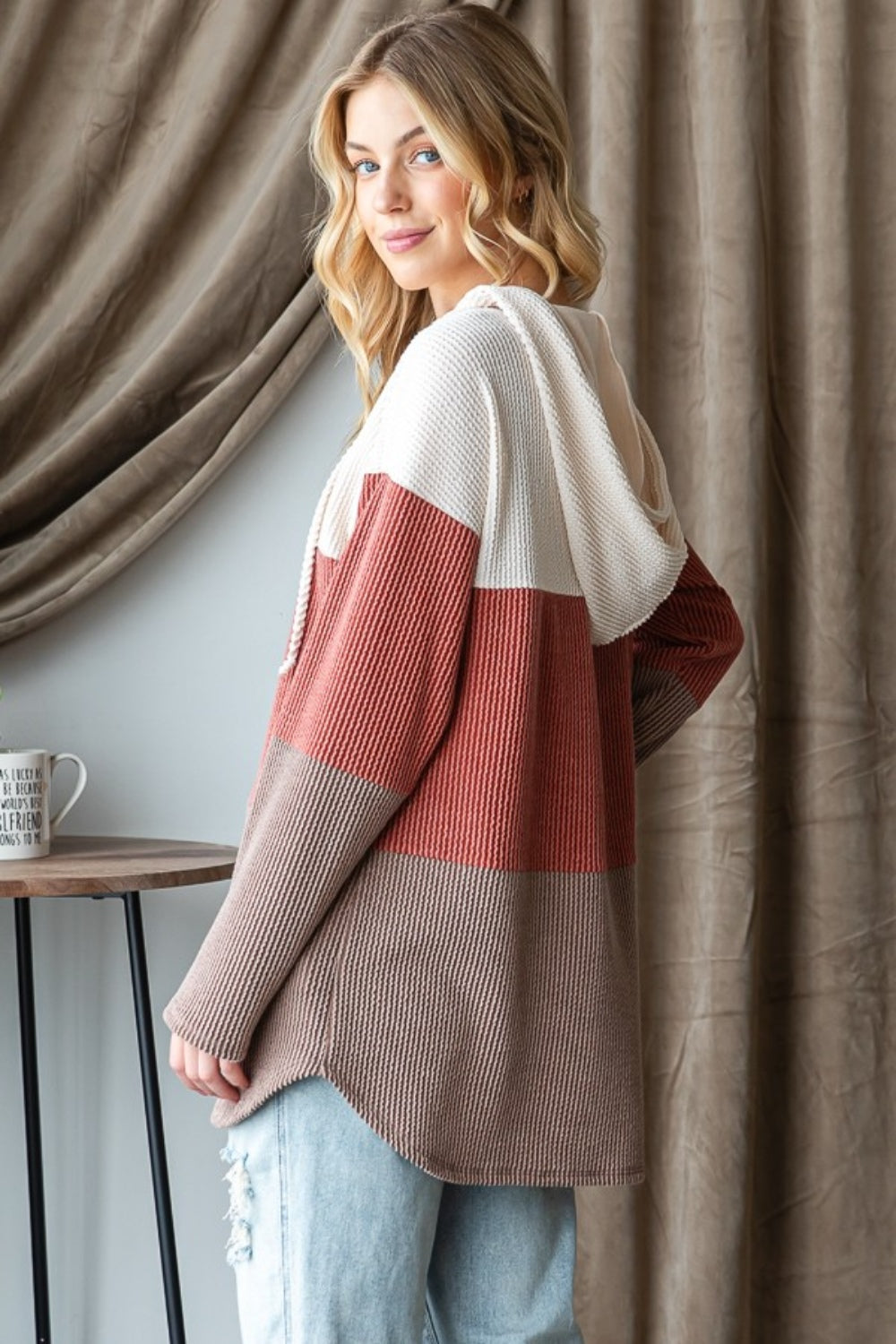 Heimish Color Block Long Sleeve Hoodie - UrbanEthereal