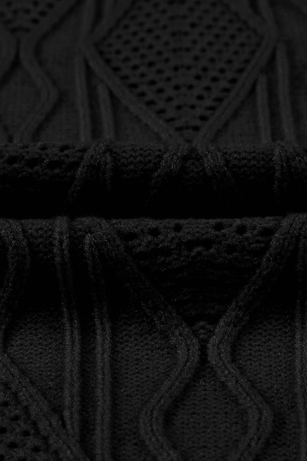 Plus Size Cable-Knit Button Up Sweater - UrbanEthereal