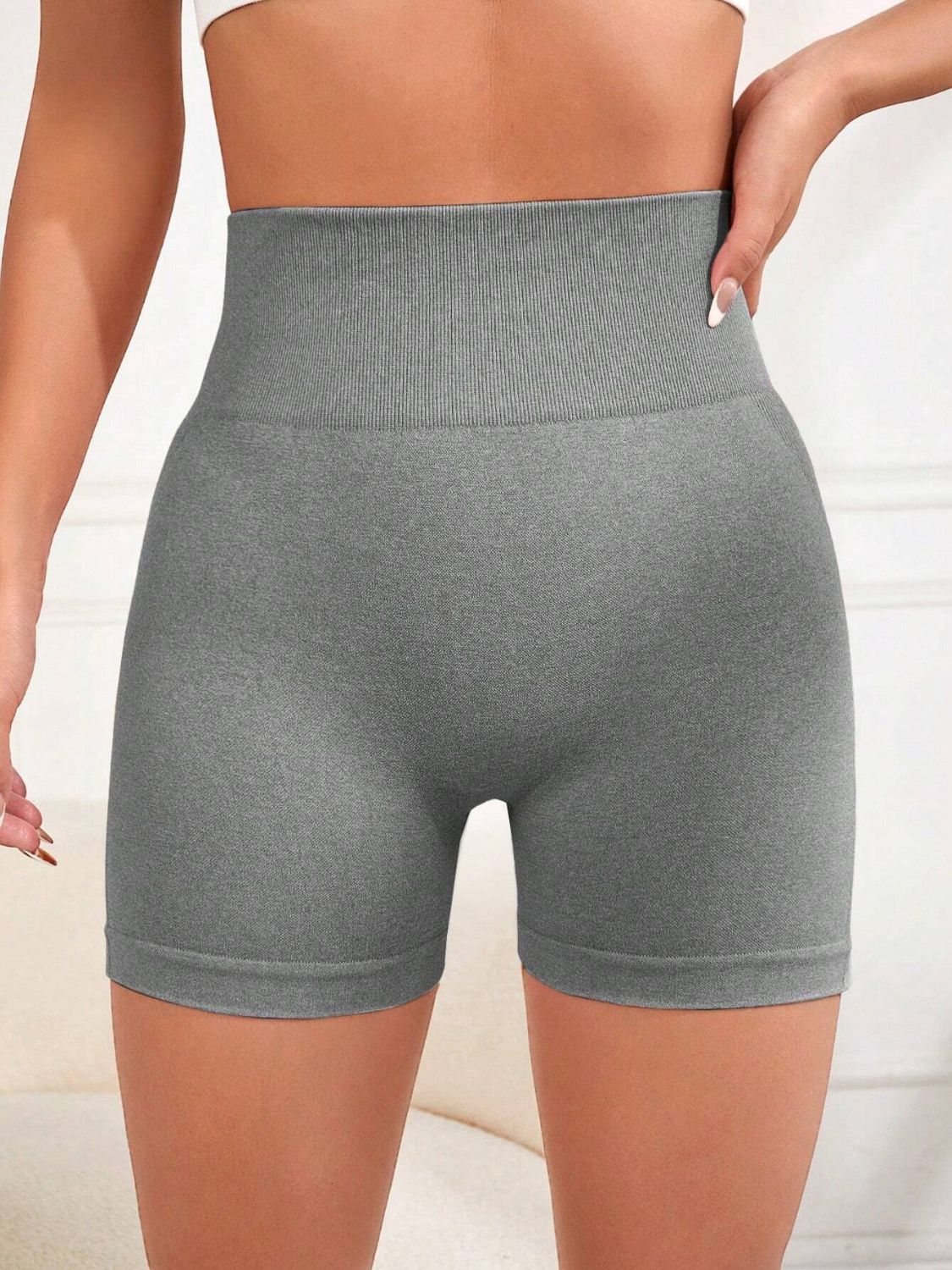 High Waist Active Shorts - UrbanEthereal