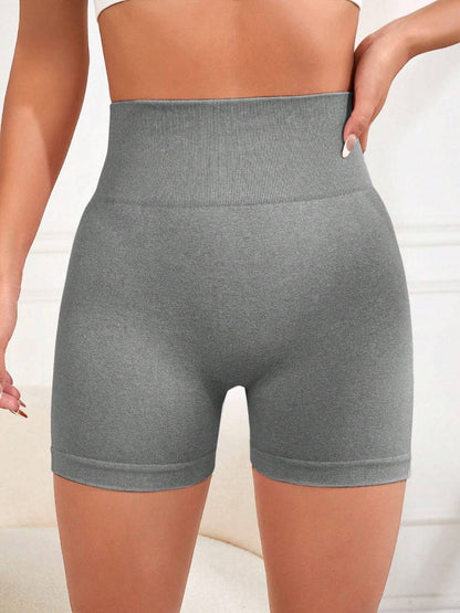High Waist Active Shorts - UrbanEthereal