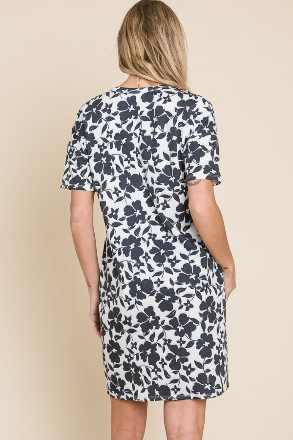 BOMBOM Floral Button Down Mini Dress - UrbanEthereal