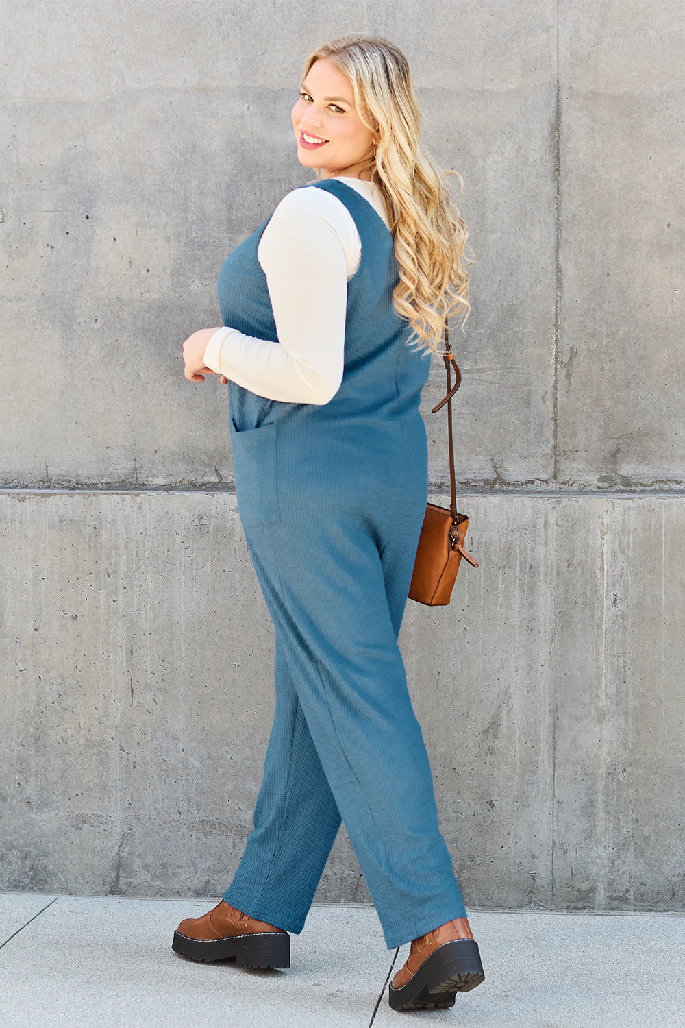 Double Take Full Size Sleeveless Straight Jumpsuit - UrbanEthereal