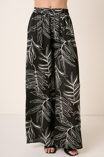 Mittoshop Printed Wide Leg Pants - UrbanEthereal