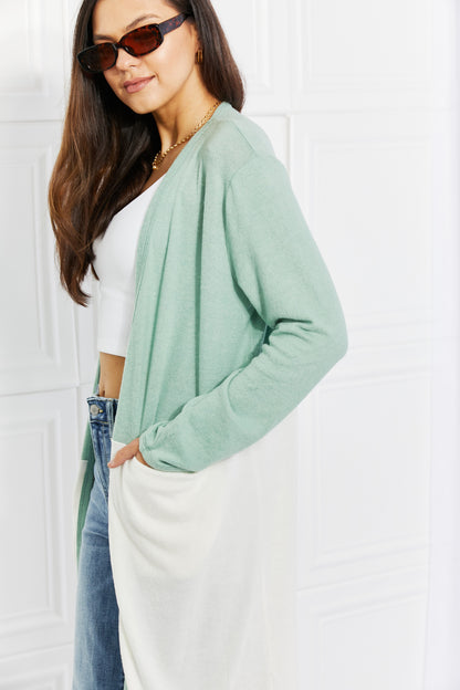 Culture Code Until You Came Color Block Duster Cardigan - UrbanEthereal