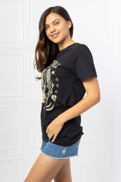 mineB Full Size Rock & Roll Graphic Tee - UrbanEthereal