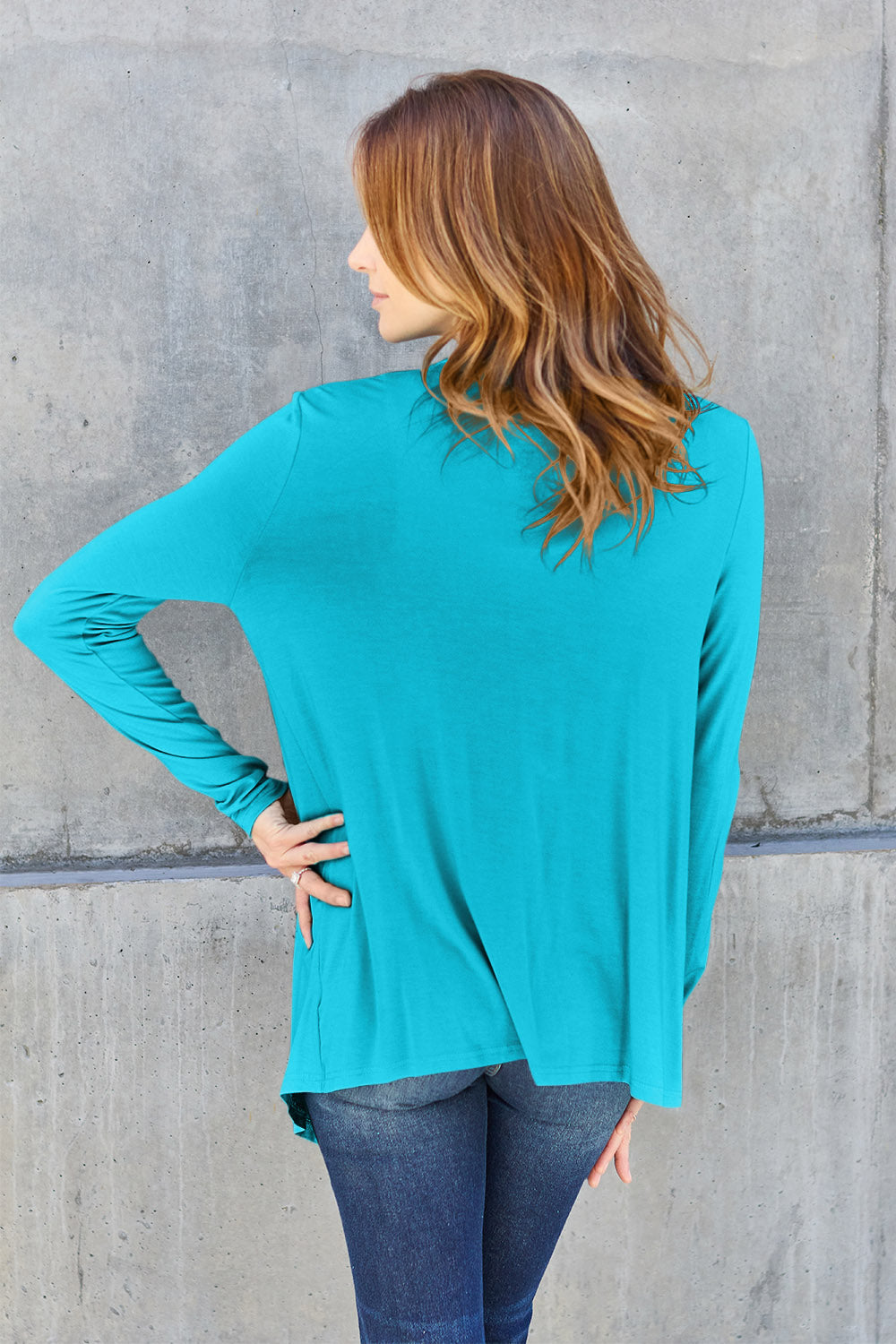 Basic Bae Full Size Open Front Long Sleeve Cardigan - UrbanEthereal