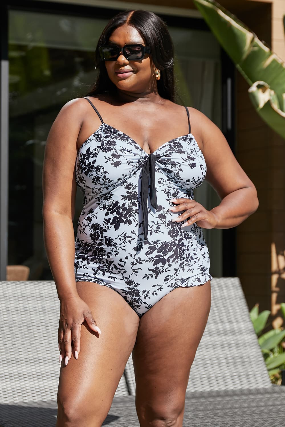 Marina West Swim Côte d'Azur Ruffle Trim One-Piece Swimsuit - UrbanEthereal