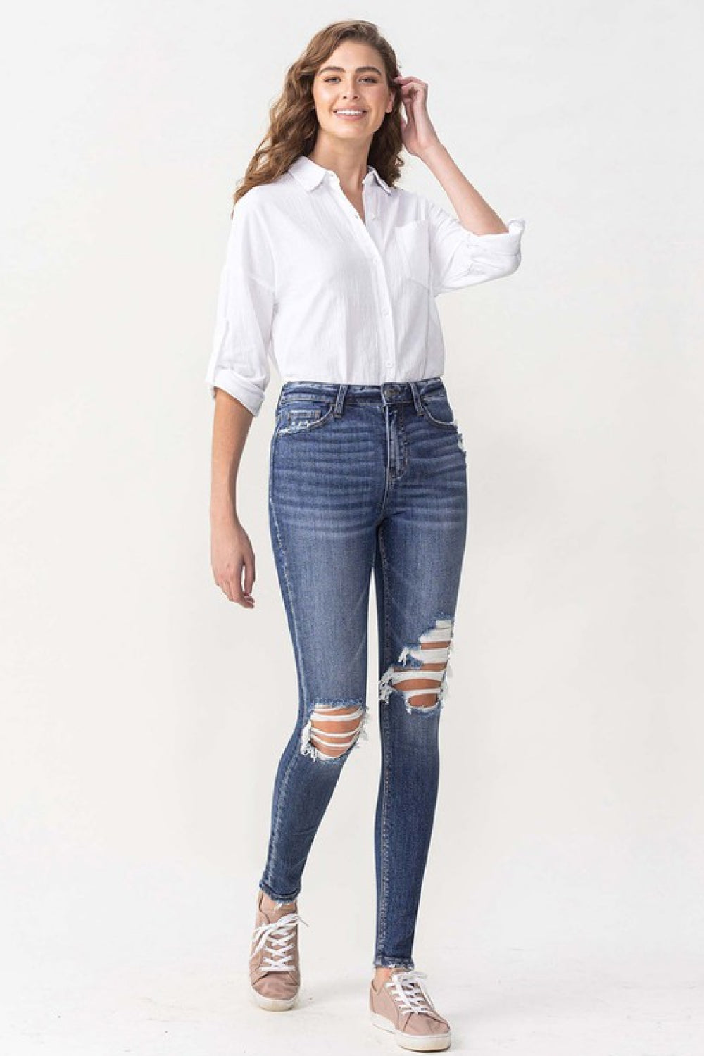 Lovervet Hayden Full Size High Rise Skinny - UrbanEthereal
