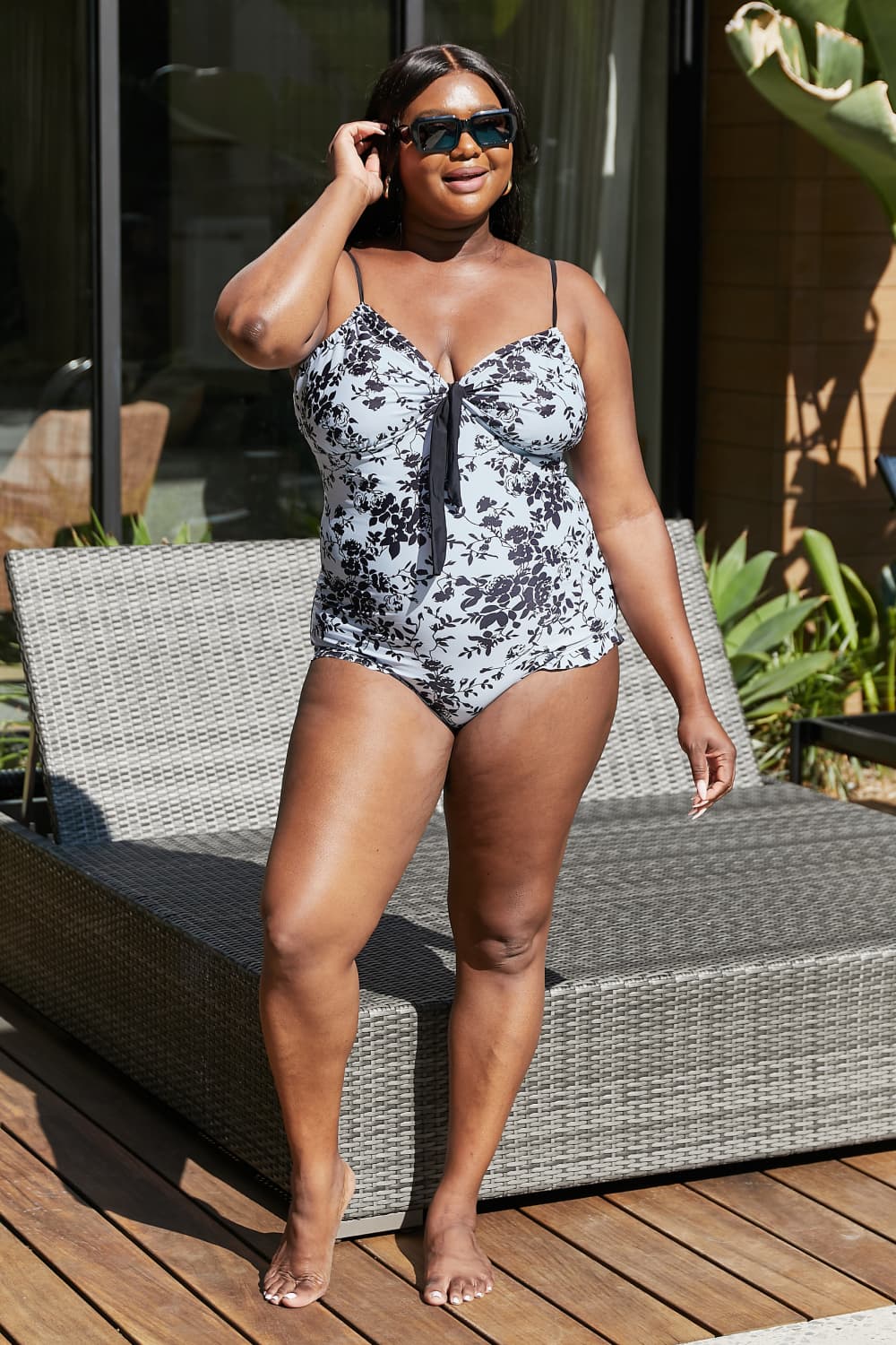 Marina West Swim Côte d'Azur Ruffle Trim One-Piece Swimsuit - UrbanEthereal