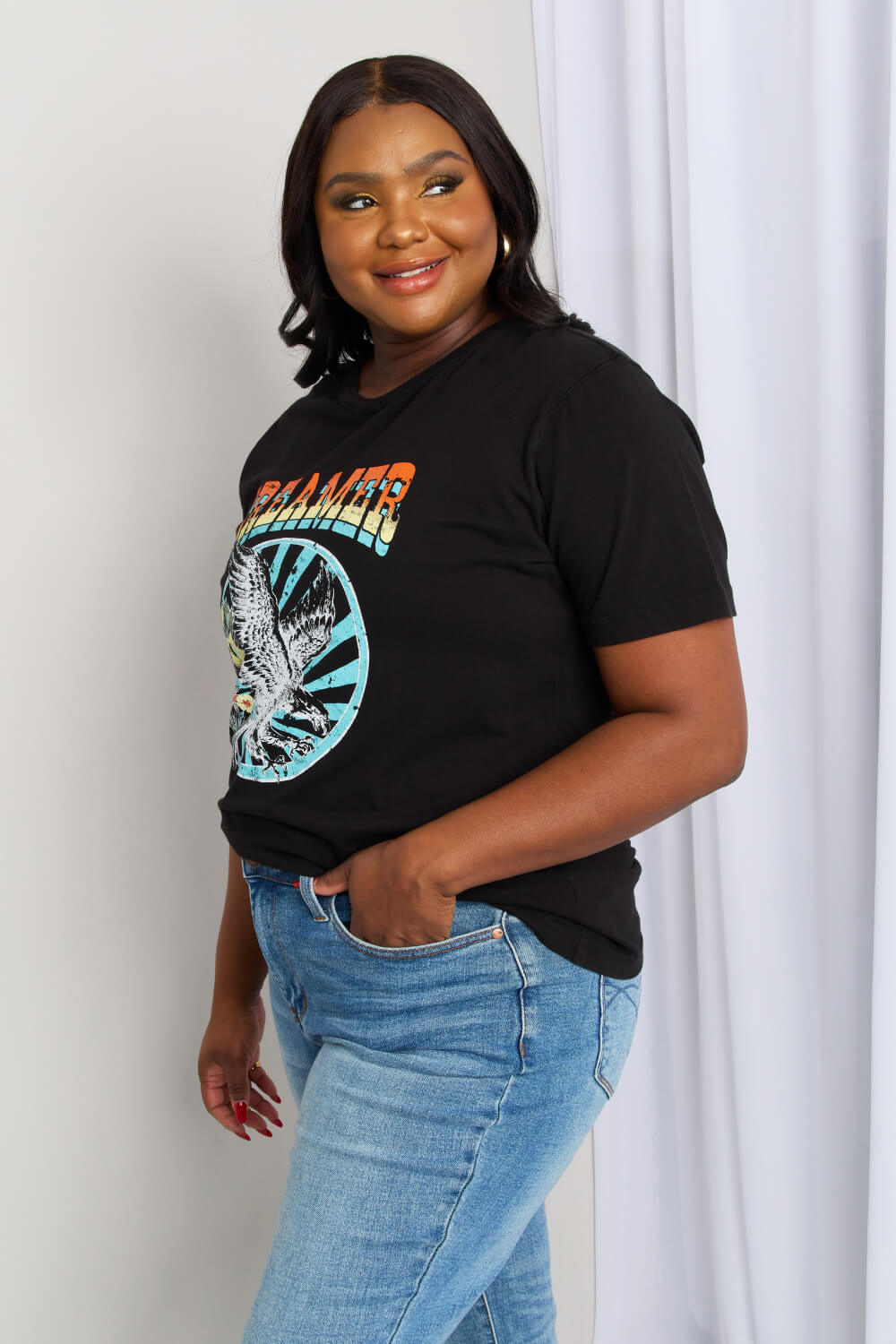 mineB Full Size DREAMER Graphic T-Shirt - UrbanEthereal