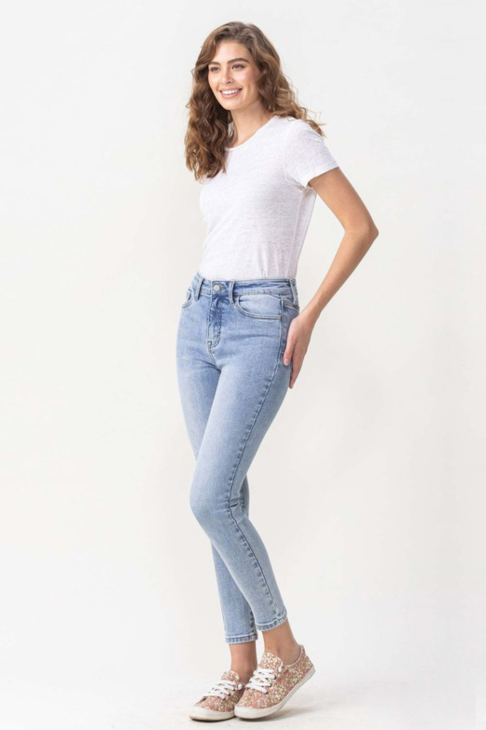 Lovervet Full Size Talia High Rise Crop Skinny Jeans - UrbanEthereal