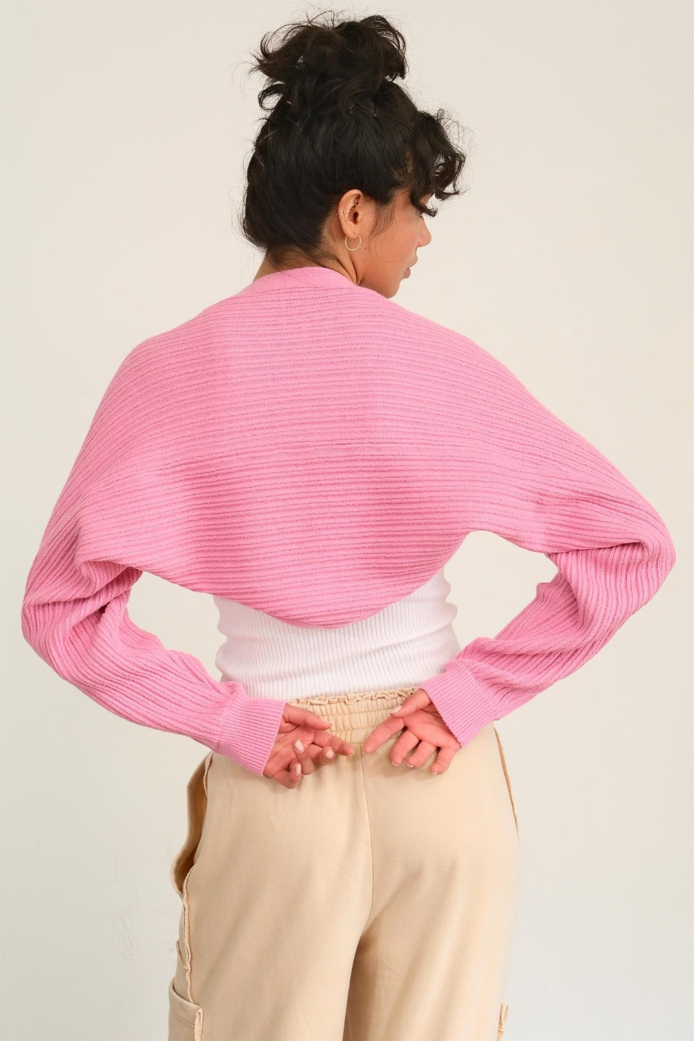 HYFVE Ribbed Knit Bolero Cardigan - UrbanEthereal