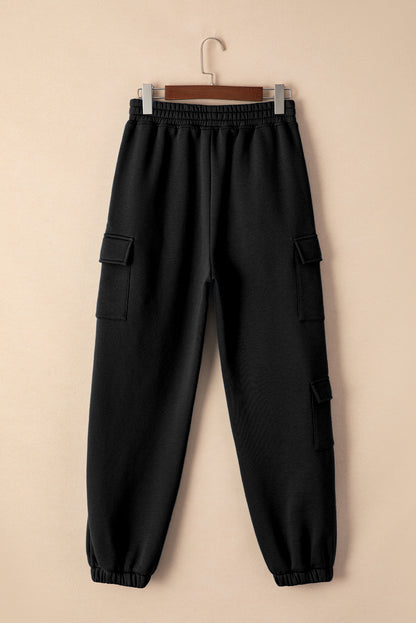 Pocketed Elastic Waist Active Joggers - UrbanEthereal