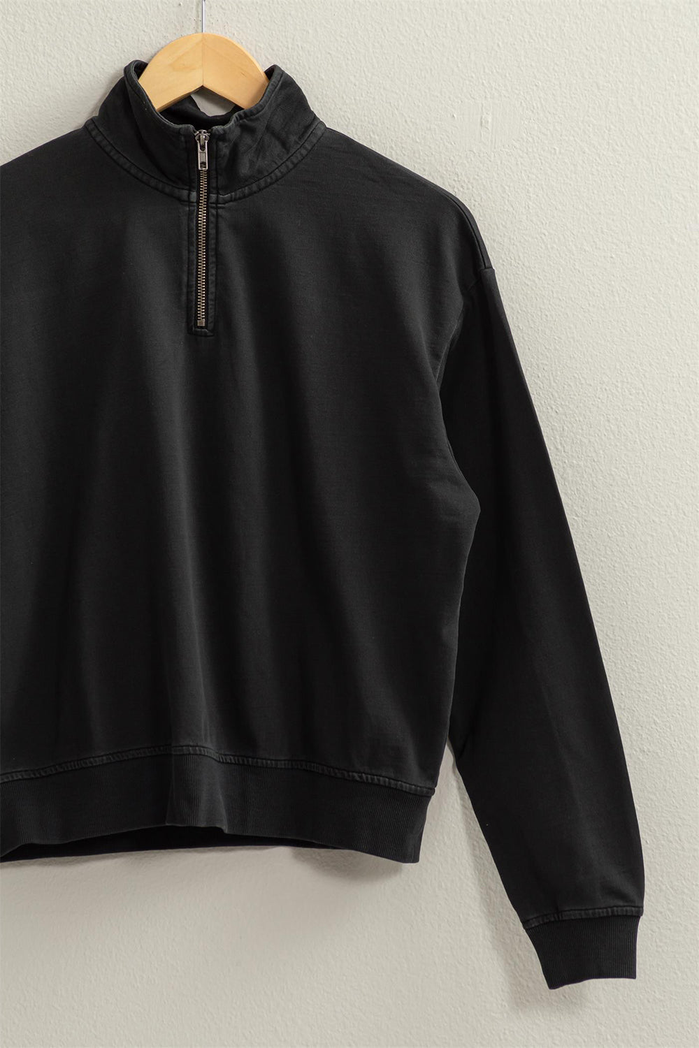 HYFVE Half Zip Drop Shoulder Sweatshirt - UrbanEthereal