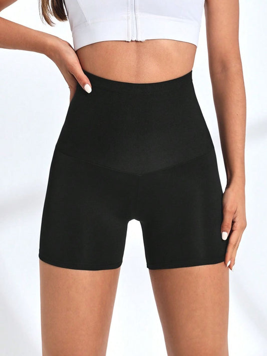 High Waist Active Shorts - UrbanEthereal
