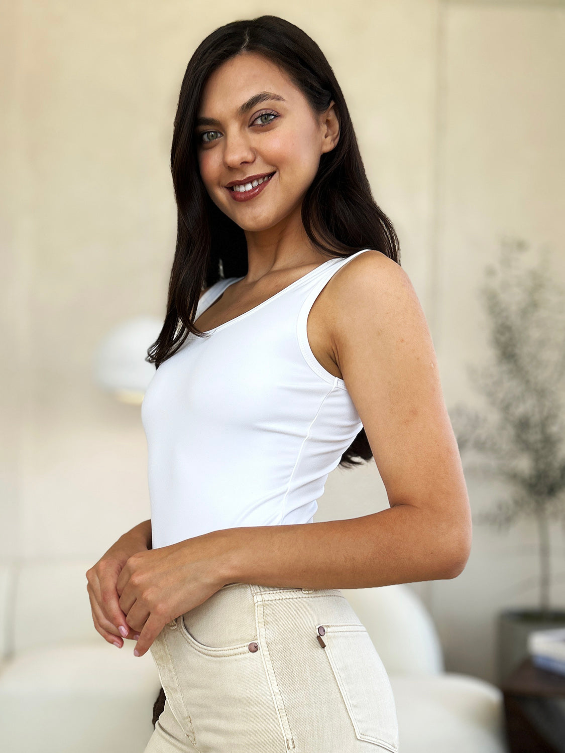 Basic Bae Full Size Square Neck Sleeveless Bodysuit - UrbanEthereal