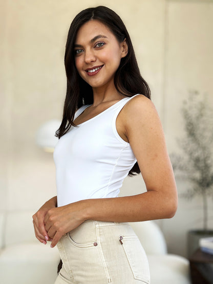 Basic Bae Full Size Square Neck Sleeveless Bodysuit - UrbanEthereal