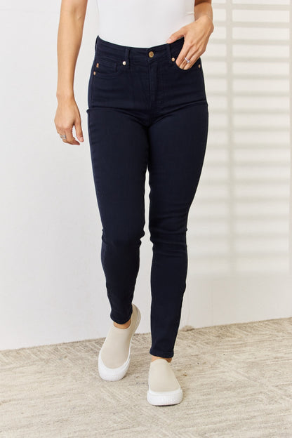 Judy Blue Full Size Garment Dyed Tummy Control Skinny Jeans - UrbanEthereal