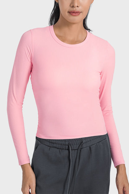 Millennia Round Neck Long Sleeve Sports Top