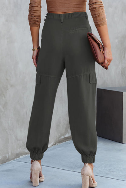 High Waist Cargo Pants