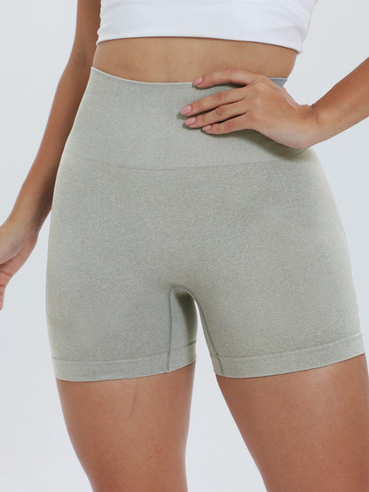 High Waist Active Shorts - UrbanEthereal