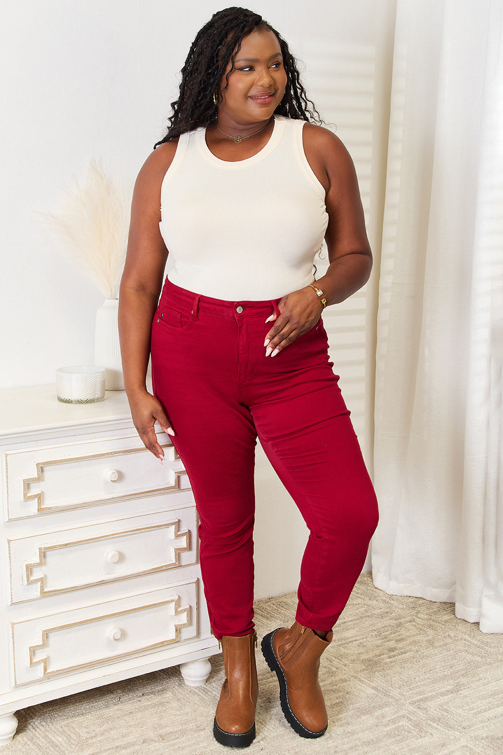 Basic Bae Full Size Round Neck Tank - UrbanEthereal