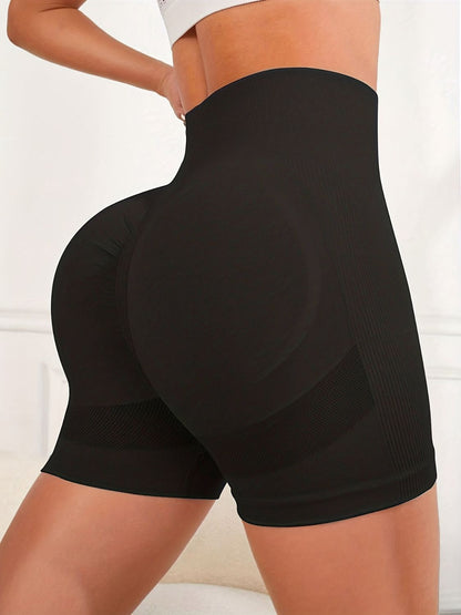High Waist Active Shorts - UrbanEthereal