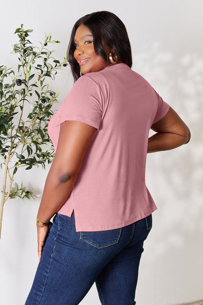 Basic Bae Full Size Round Neck Short Sleeve T-Shirt - UrbanEthereal