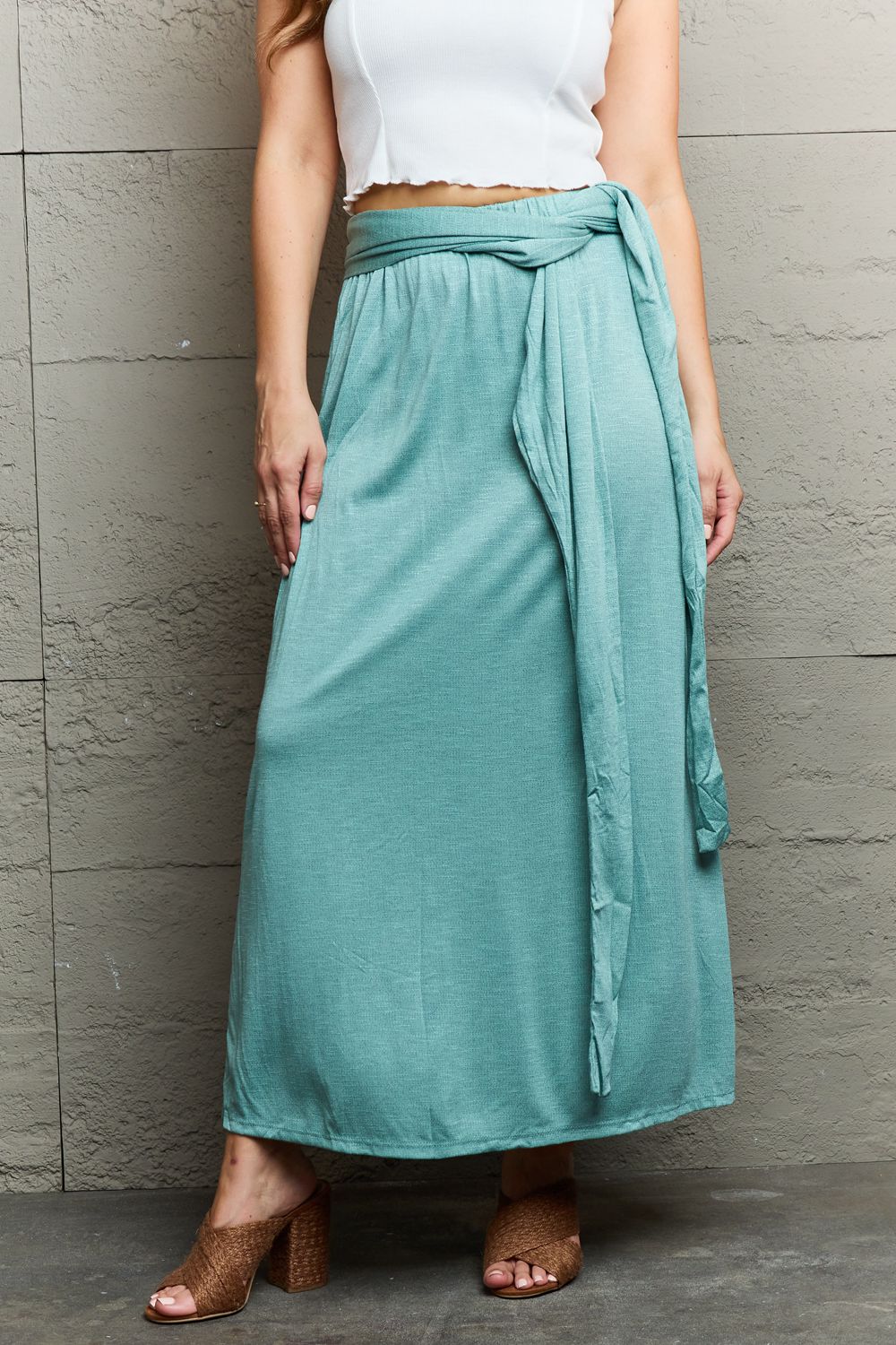 Ninexis Know Your Worth Criss Cross Halter Neck Maxi Dress - UrbanEthereal
